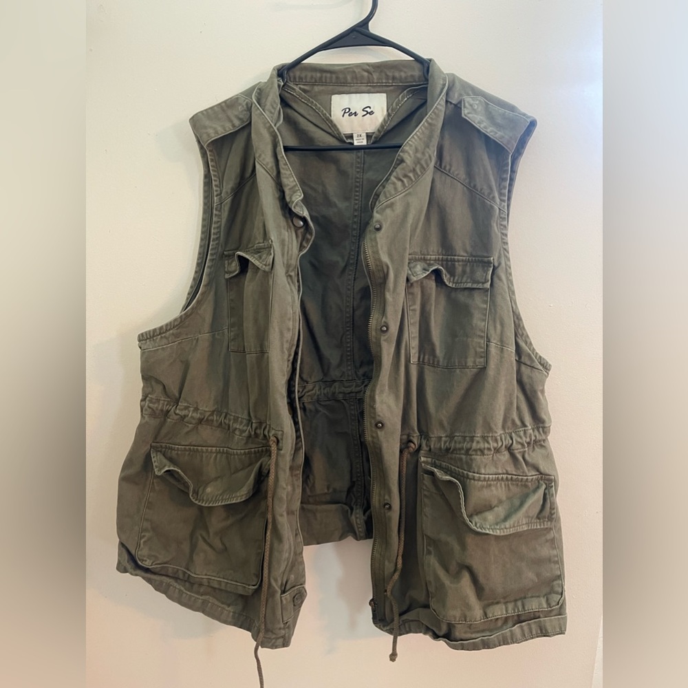 Army green vest